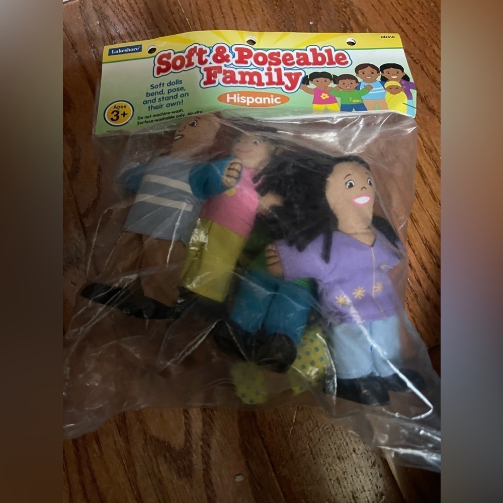 Lakeshore Soft & Poseable Family Hispanic Soft Dolls